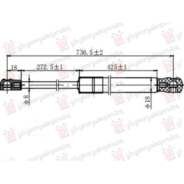 AMORTIZER HAUBE (736L-300N)