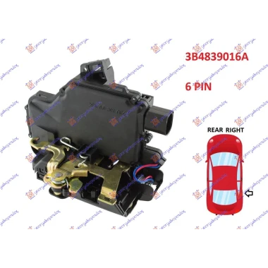 BRAVA ZAD. VR. CENTR.ZAK. (6PIN)(A KVAL)