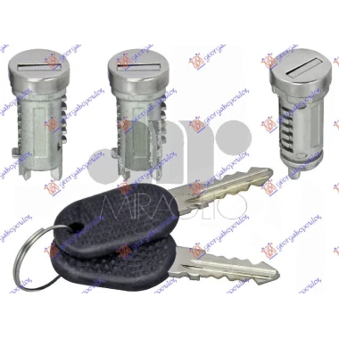 CILINDAR SET/KLJUC(2 VRATA + 1GEPEK)