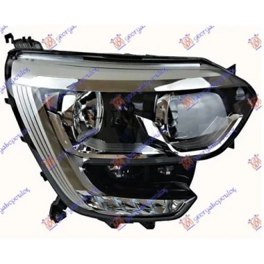 FAR EL. (H7/H7) HROM LED DNEV. SV. (TYC)