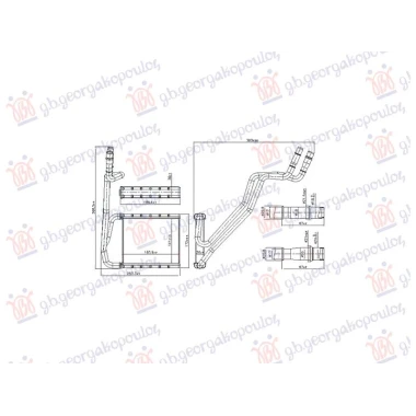 GREJAC KABINE 1.0/1.1/1.5 ZA SVE MODELE (MAN/AUTO) (184x141) (NISSENS)