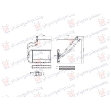 GREJAC KABINE 1.3/1.4/1.5/2.0 ZA SVE MODELE (MAN/AUTO) (133x256) (NISSENS)