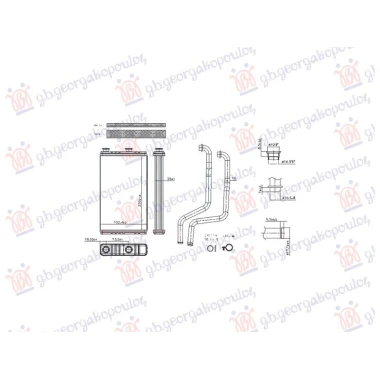 GREJAC KABINE 1.5/1.6/1.8/2.0/2.4/3.0 ZA SVE MODELE (MAN/AUTO) (152x239) (NISSENS)
