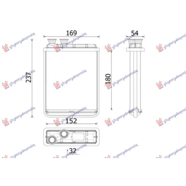 GREJAC KABINE (BR) (180x151) (MAHLE PREMIUM LINE)