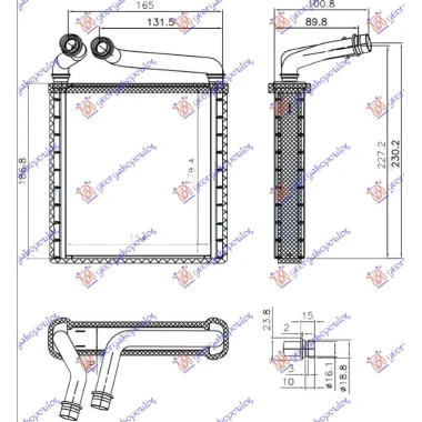 GREJAC KABINE (BR)(153x180X26) DENSO TIP