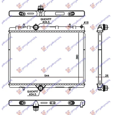 HLAD 1.2 THP BENZ(380x540x26)BRZA SPOJKA