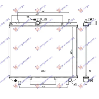 HLAD. 1.3 16v MAN 00- (425x568x16)