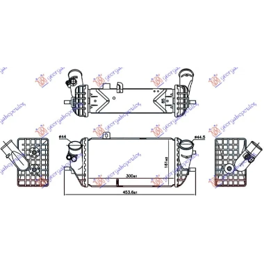 HLAD. INTERC.  1.1-1.4 CRDI (300x161x85)