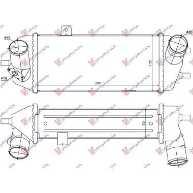 HLAD INTERC. 1.4-1.6 CRDi (300x135x70)