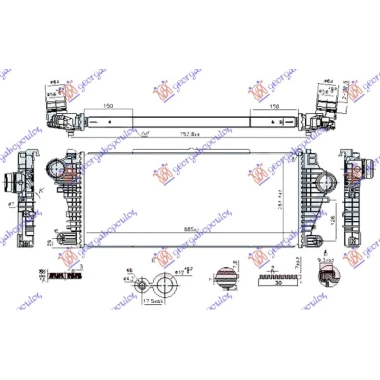 HLAD. INTERC. 1.6-2.0 CDTi DIZ 665x285