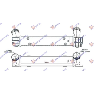 HLAD INTERC. 1.6-2.0 T.DIZEL(508x100x85)