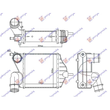 HLAD INTERC. 1.6 MJTD-1.9 JTD(192x209x65