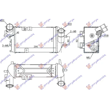 HLAD. INTERC.  1.1-1.4 CRDI (300x161x85)