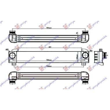 HLAD. INTERC. 1.6 THP BENZ. (700x120x76)