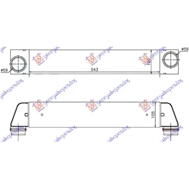 HLAD INTERC. 2.0-2.5-3.0T.D(540x96x105)