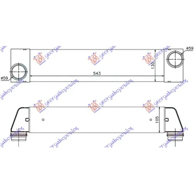 HLAD INTERC. 3.0-3.5 TD (540x127x105)
