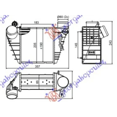 HLAD INTERC. BEN-DIZ (18.3x19.5x8.5)18mm