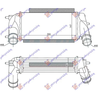 HLAD INTERC.1.0i 12V TURBO (300x150x80)