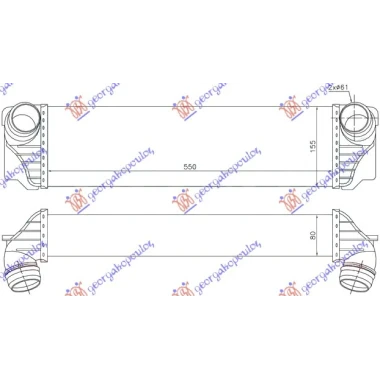 HLAD INTERC.2.0-3.0 DIZEL (550x172x80)