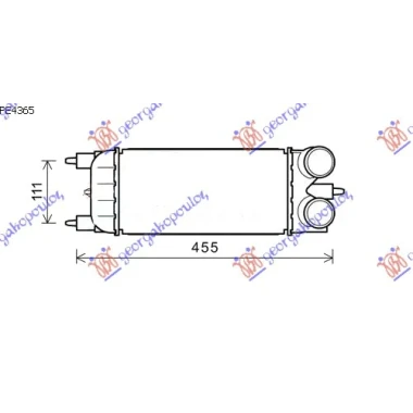 HLAD INTERCOOL.1.6HDi (10-)(300x150x80)