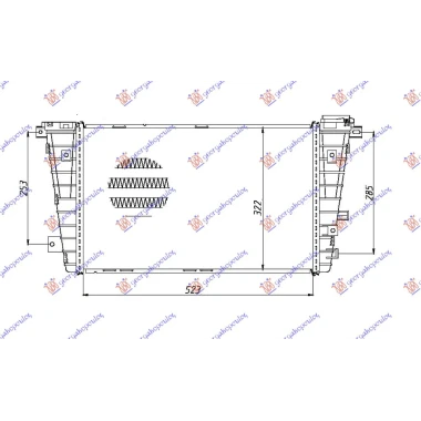 HLAD INTERCOOLER 1.3-1.9 CDTi (52x32x27)