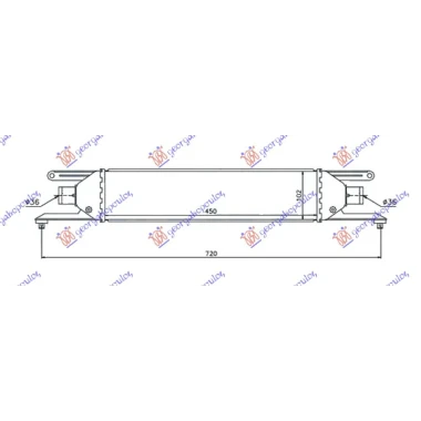 HLAD INTERCOOLER 1.3 MJTD (450x100x50)
