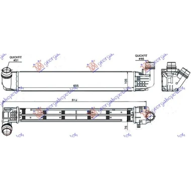 HLAD INTERCOOLER 1.5DCi (655x106x80)
