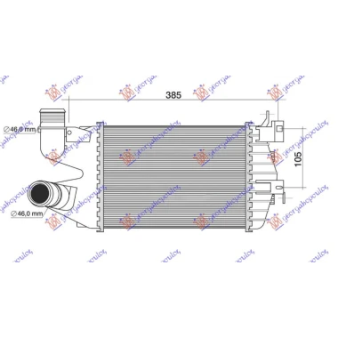 HLAD. INTERKULERA 1.7 CDTi DIZ 08- 26x18