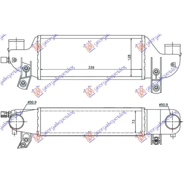 HLAD. INTERKULERA 1.8 TDCi (339x128x73)