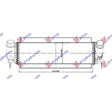 HLAD. INTERKULERA 2.3 DIZEL (540x150x80)