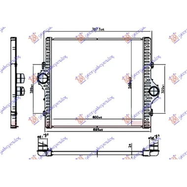 HLAD. INTERKULERA 3.0 DIZEL (600x568x24)