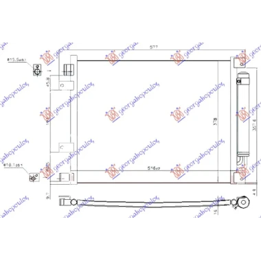 HLAD. KLIME 1.5i16V (690x378x16)(HR15DE)
