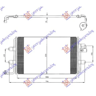 HLAD. KLIME 1.6-1.8-2.0BENZ-1.9TDI (54x3