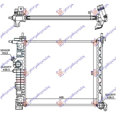 HLAD MOT 1.4i-16V TURBO(47x42.8)A14NEL/T