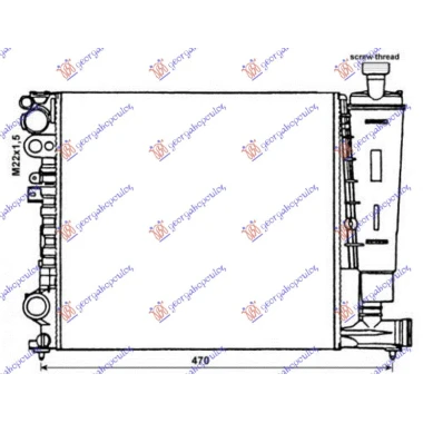 HLAD MOT. 1.6-1.8-2.0 BENZ-A/C (60x47x23