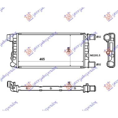 HLAD MOT. 900CC M/X A/C(45x24)SA VENTILO