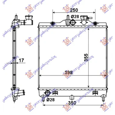 HLAD MOT.1.0i-1.1i 12V +/-A/C (35.5x39.8