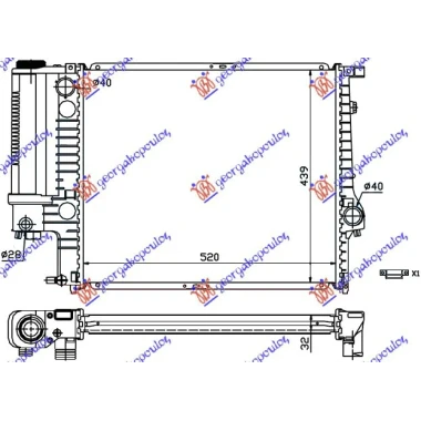 HLAD MOT.1.6-1.8i/is (44x33)(=058906300)