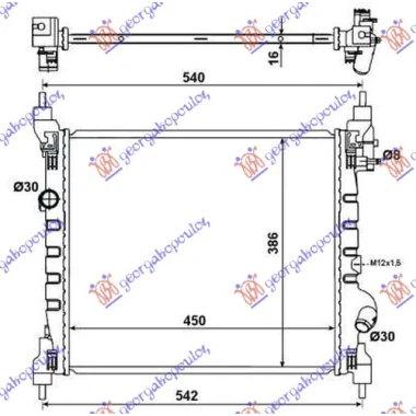 HLAD MOTORA 1.0-1.2i16V (45x39x17) (O)