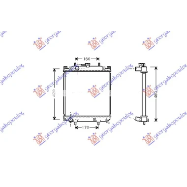HLAD MOTORA 1.0i 12V (37.5x32.5x1.6) MAN