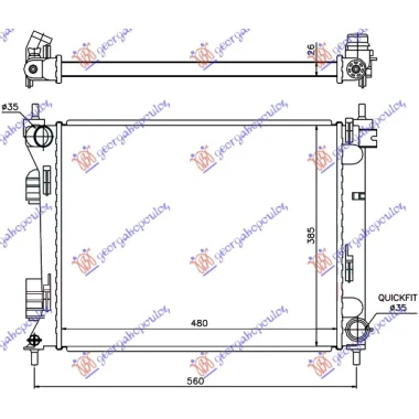 HLADNJAK MOTORA 1.1/1.4 CRDi (MAN) DIZEL (480x385x26) (TURSKA)