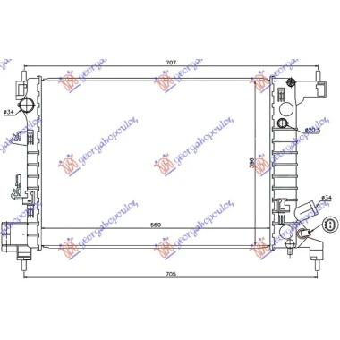 HLAD MOTORA 1.2i-1.4i (55x39.6x17)