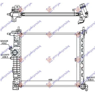HLAD. MOTORA 1.3-1.7 CDTi MAN (47x42.8)
