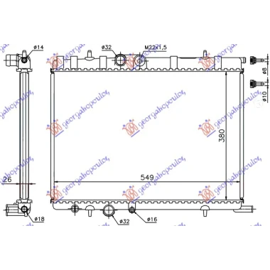 HLAD MOTORA 1.6 16V +/-A/C (38x55x1.8)
