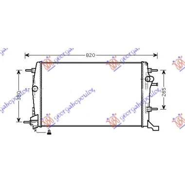 HLAD MOTORA 1.6-2.0 DCi +/- A/C(65x43x34