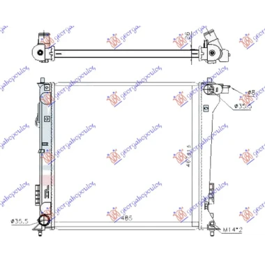HLAD. MOTORA 1.6BEN AUTO 490x470 KOREJA