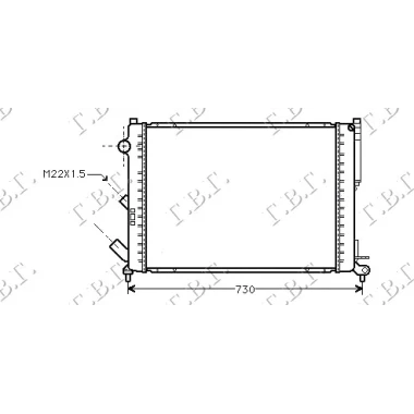HLAD MOTORA 1.8-2.0 +/-A/C (63.4x43.8)
