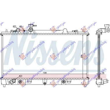 HLAD. MOTORA 1.8-2.0BEN AUTO 375x740x16