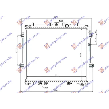 HLAD. MOTORA 4.0 BEN AUTO (570x650x26)