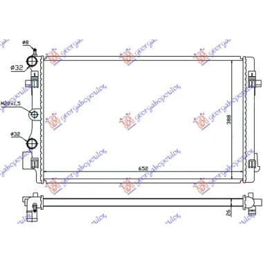 HLAD MOTORA -A/C (43x41) BEZ VENTILATORA